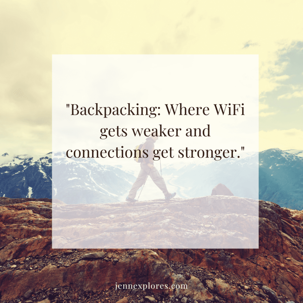 Funny Backpacking Quotes, Captions and Sayings