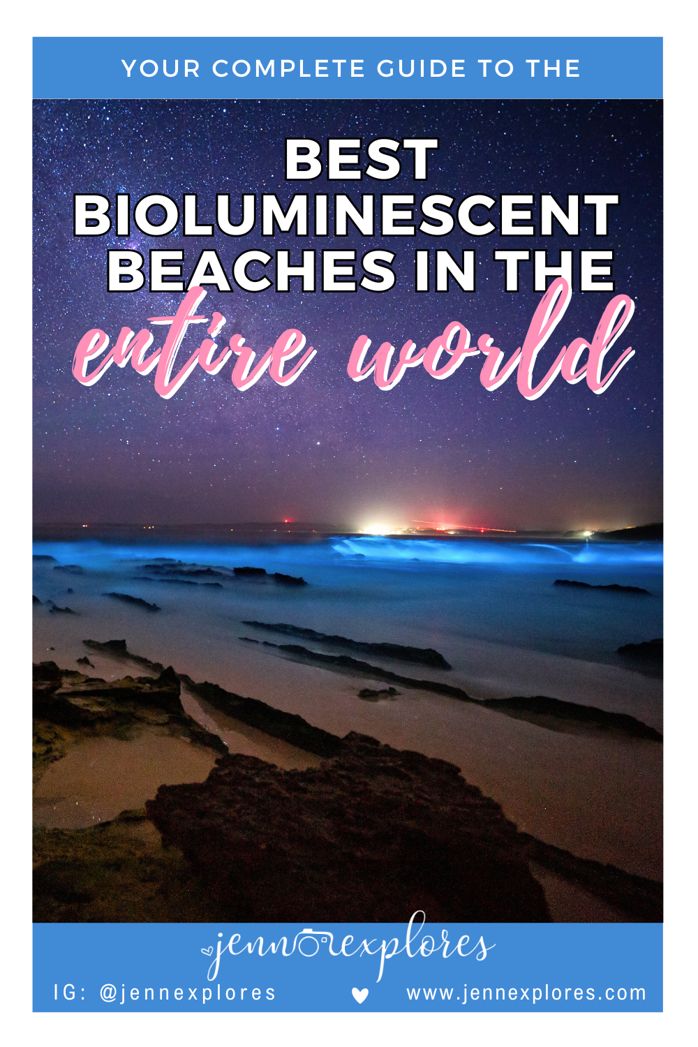 bioluminescent beach